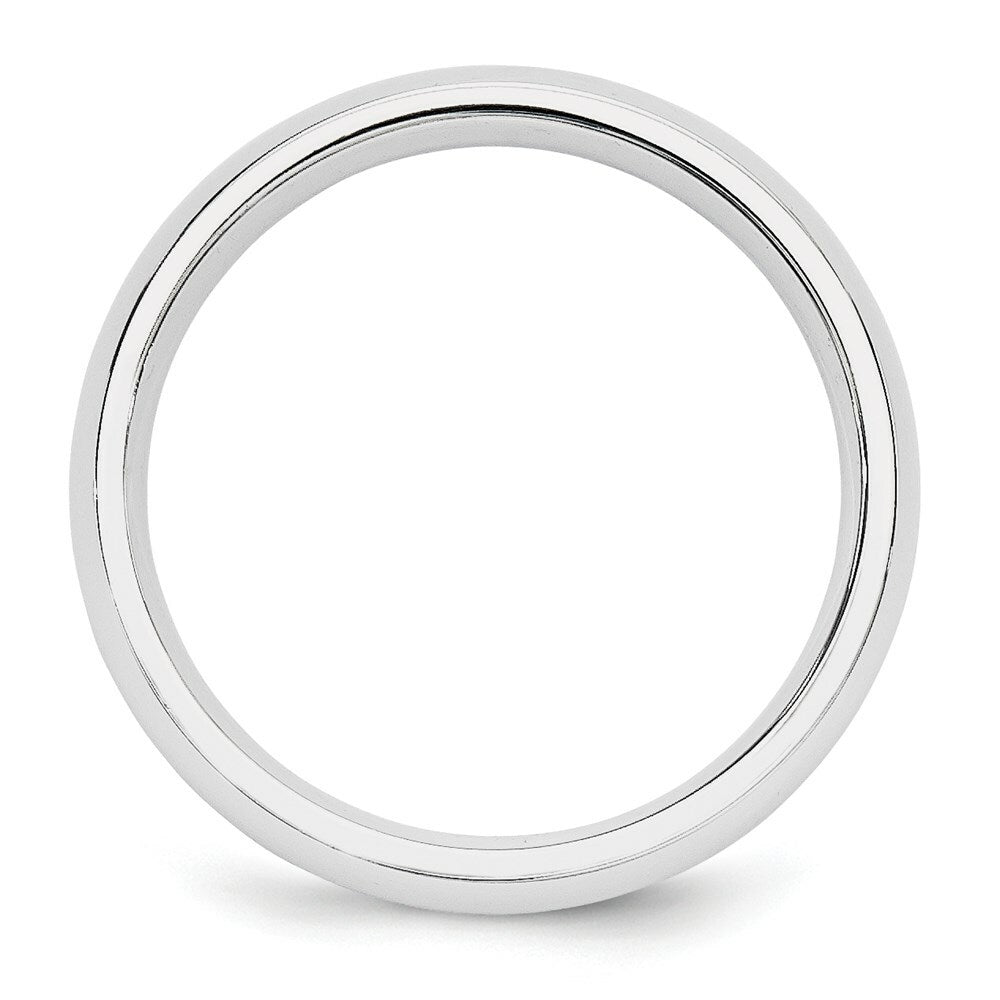 10K White Gold 5mm Standard Comfort Fit Wedding Band Ring