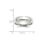 Load image into Gallery viewer, 10K White Gold 6mm Standard Comfort Fit Wedding Band Ring
