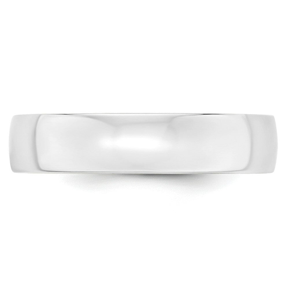 10K White Gold 5mm Comfort Fit Wedding Band Ring