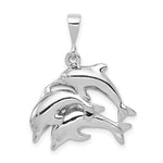 Load image into Gallery viewer, 14K White Gold Dolphin Charm Pendant
