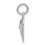 Load image into Gallery viewer, 14K White Gold Dolphin in Heart Charm Pendant
