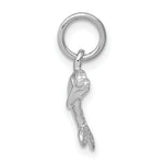Load image into Gallery viewer, 14K White Gold Dolphin Charm Pendant
