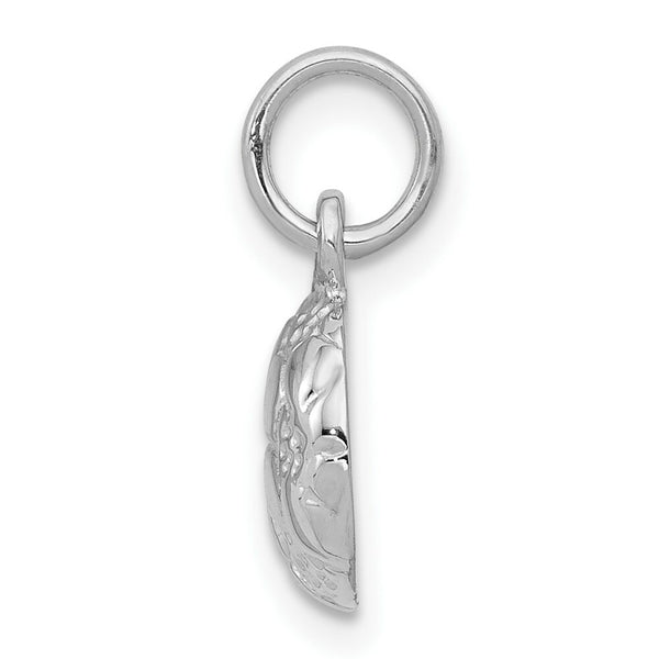 14K White Gold Soccer Ball Charm Pendant