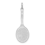 Load image into Gallery viewer, 14K White Gold Tennis Racquet Charm Pendant
