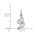 Load image into Gallery viewer, 14K White Gold Initial Letter L Charm Pendant
