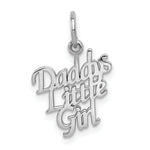 Load image into Gallery viewer, 14K White Gold DADDY'S LITTLE GIRL Charm Pendant
