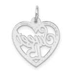 Load image into Gallery viewer, 14K White Gold Sweet 15 Charm Pendant
