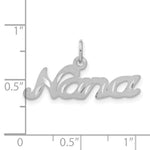 Load image into Gallery viewer, 14K White Gold Nana Charm Pendant
