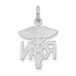 Load image into Gallery viewer, 14K White Gold Registered Nurse Charm Pendant
