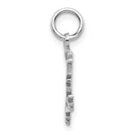 Load image into Gallery viewer, 14K White Gold Snowflake Charm Pendant
