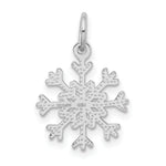 Load image into Gallery viewer, 14K White Gold Snowflake Charm Pendant

