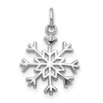 Load image into Gallery viewer, 14K White Gold Snowflake Charm Pendant
