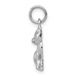 Load image into Gallery viewer, 14K White Gold Cat Charm Pendant
