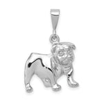 Load image into Gallery viewer, 14K White Gold Bulldog Pendant
