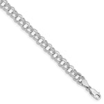 Load image into Gallery viewer, 8" Length Bracelet 14K White Gold Double Link Charm Bracelet
