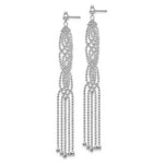 Load image into Gallery viewer, 14K White Gold Bead Chain Earrings
