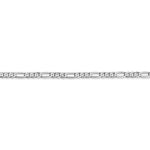 Load image into Gallery viewer, 14K White Gold 2.75mm Flat Figaro Chain Bracelet  Length 8'' inches
