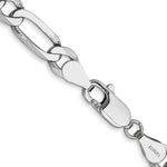 Load image into Gallery viewer, 14k White Gold 5.5mm Flat Figaro Chain  length: 18 inches
