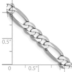 Load image into Gallery viewer, 14k White Gold 5.5mm Flat Figaro Chain  length: 18 inches
