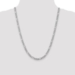 Load image into Gallery viewer, 14k White Gold 5.5mm Flat Figaro Chain  length: 18 inches
