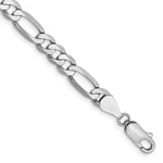 Load image into Gallery viewer, 14k White Gold 5.5mm Flat Figaro Chain  length: 9 inches
