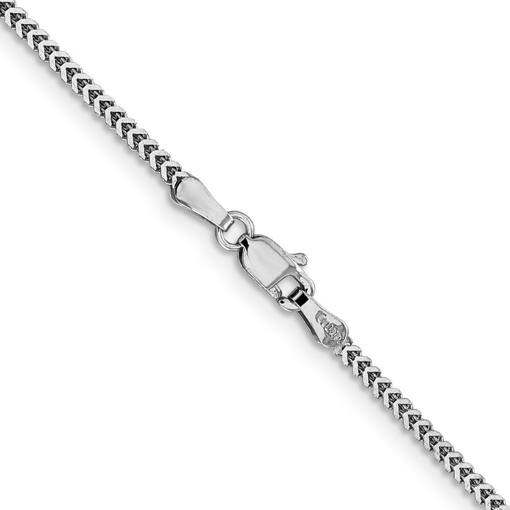14k White Gold 1.4mm Franco Chain  length: 18 inches
