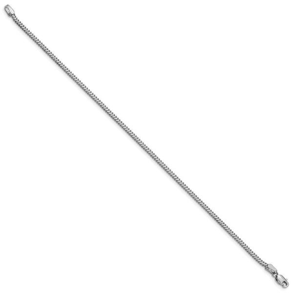 14k White Gold 1.4mm Franco Chain  length: 7 inches