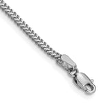 Load image into Gallery viewer, 14k White Gold 1.4mm Franco Chain  length: 7 inches
