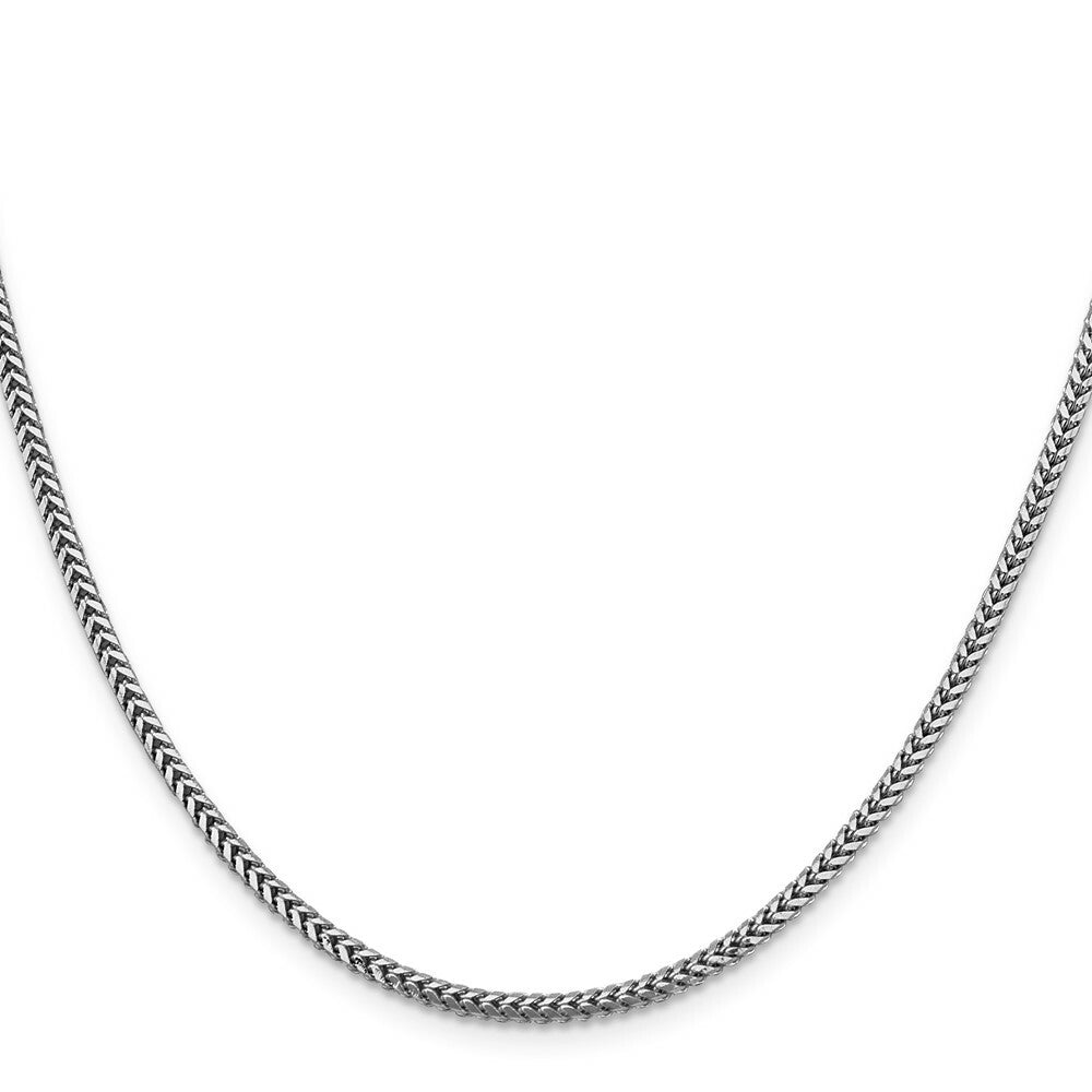 14k White Gold 2.3mm Franco Chain  length: 16 inches