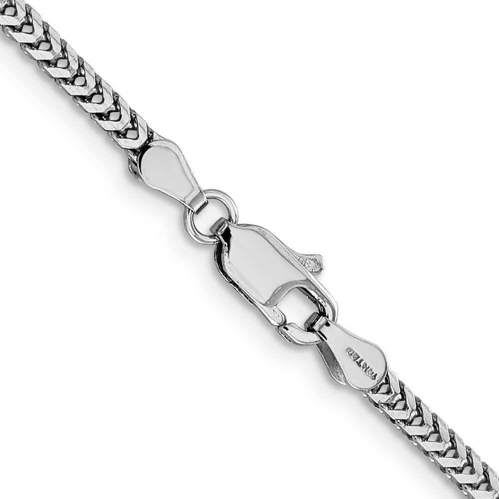 14k White Gold 2.3mm Franco Chain  length: 16 inches