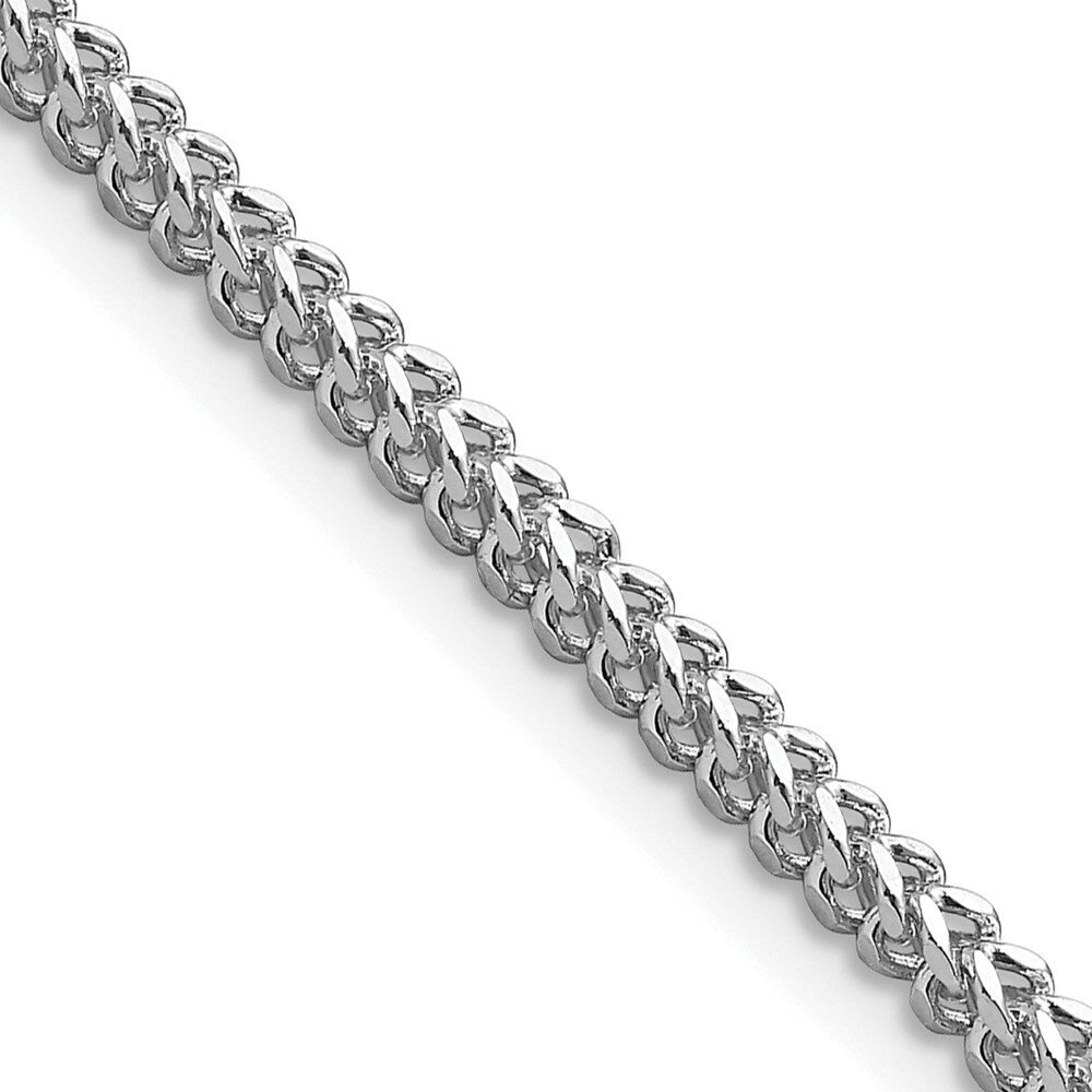 14k White Gold 2.3mm Franco Chain  length: 16 inches
