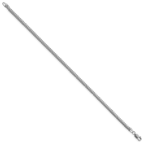 14k White Gold 2.3mm Franco Chain  length: 8 inches