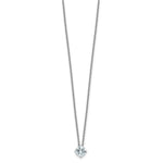 Load image into Gallery viewer, Solitaire Moissanite Pendant Necklace in 14K Yellow and White Gold - 18" length - Pure Light and True Light Moissanite - Sizes: 1/2-Carat to 2-Carats
