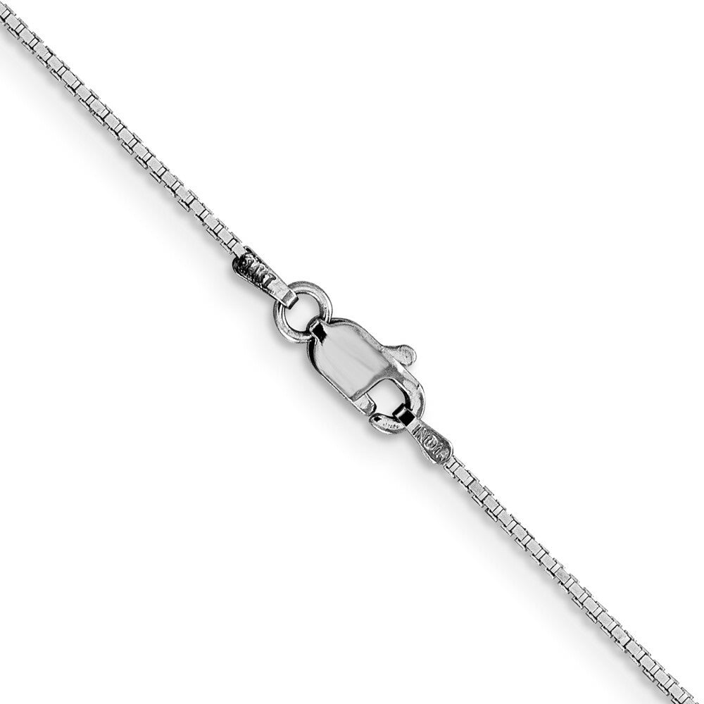 14k White Gold .95mm Box Chain  length: 16 inches