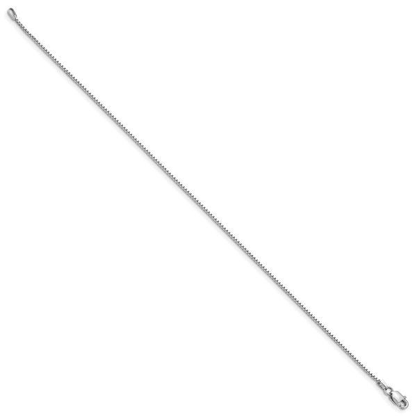 14k White Gold .95mm Box Chain  length: 8 inches