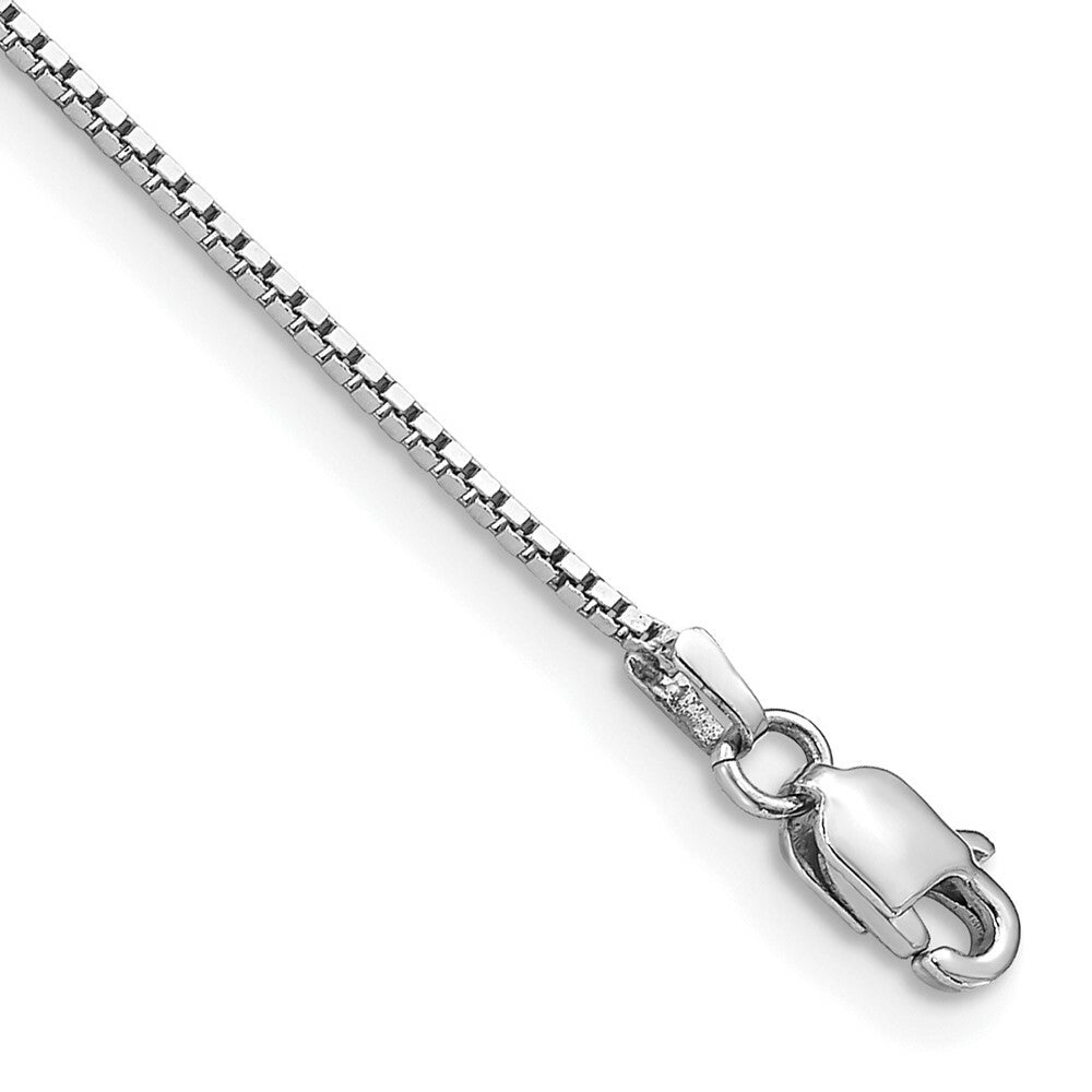 14k White Gold .95mm Box Chain  length: 7 inches