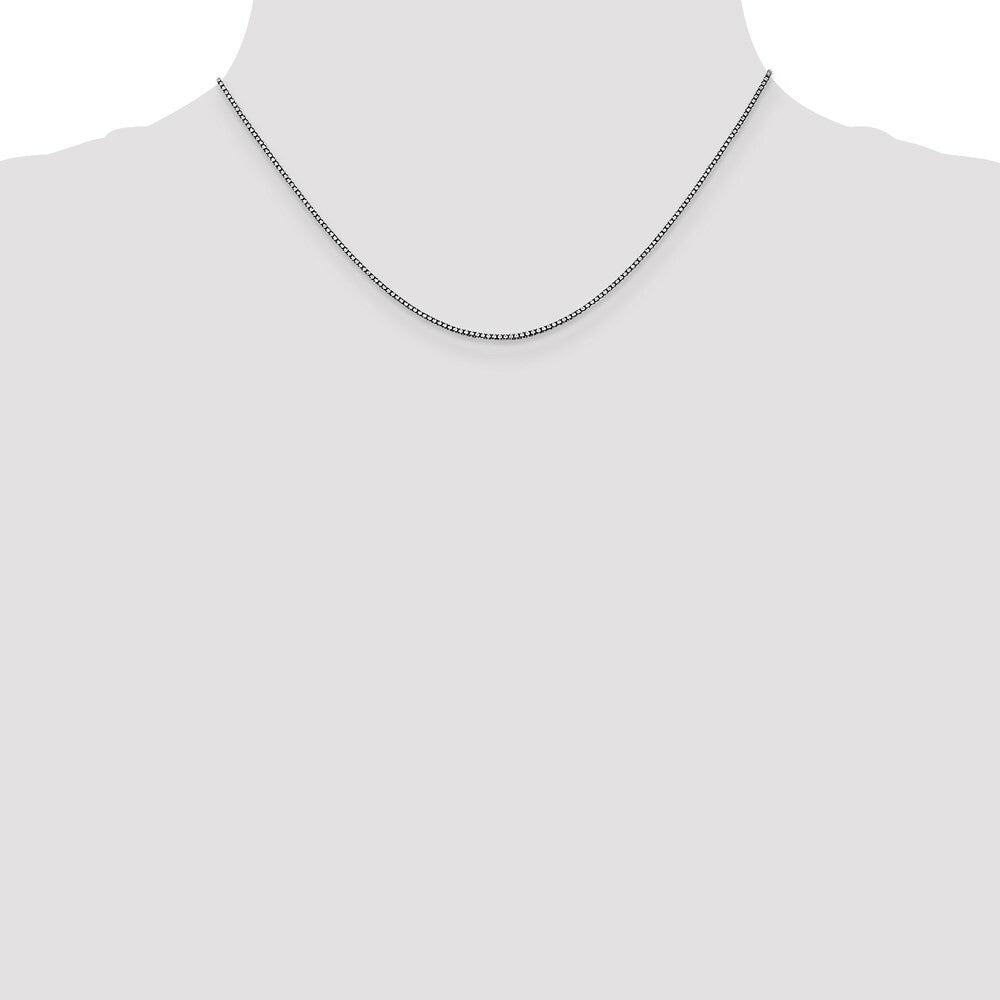14k White Gold 1.05mm Box Chain  length: 16 inches