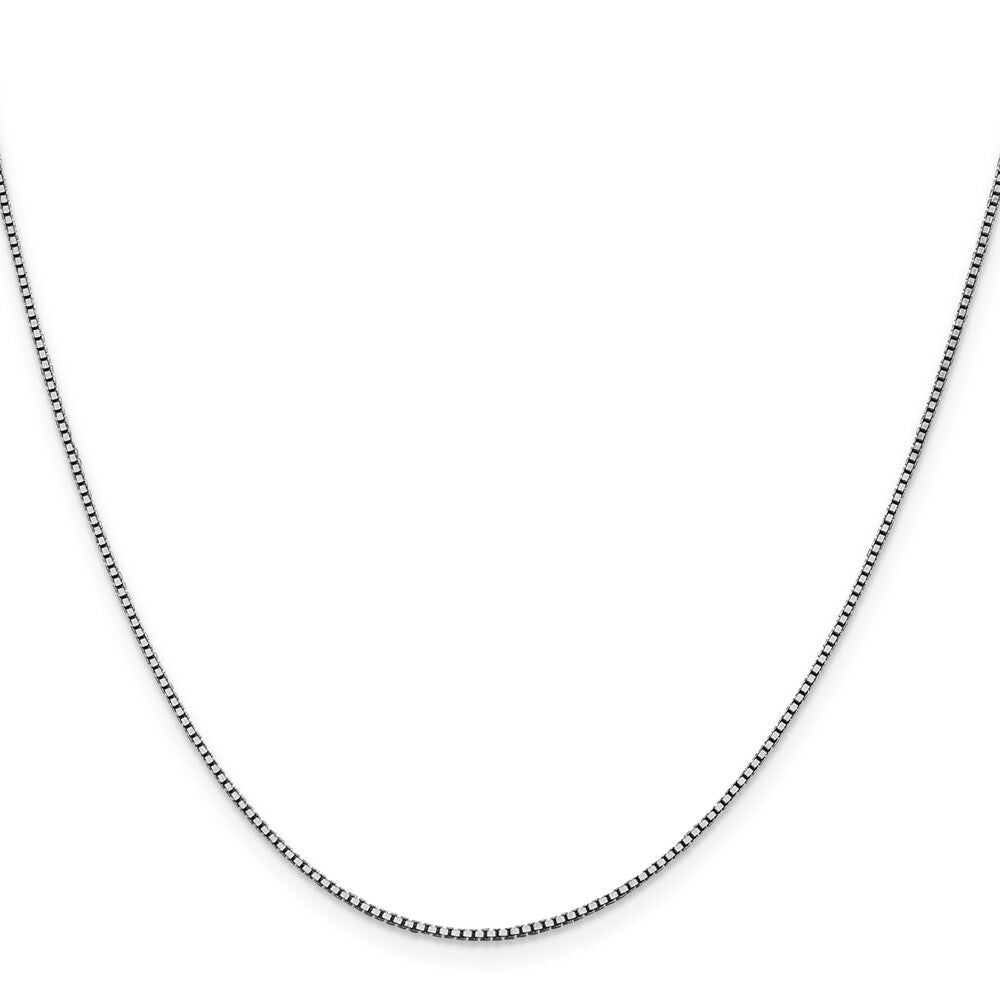 14k White Gold 1.05mm Box Chain  length: 16 inches