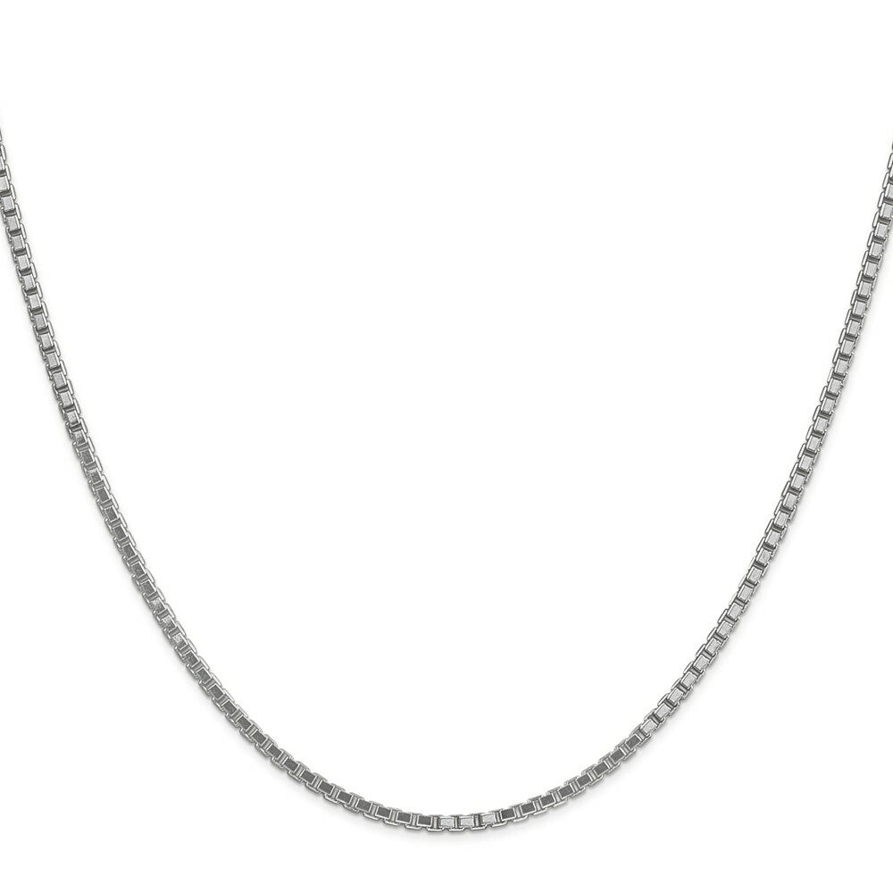 14k White Gold 1.9mm Box Chain  length: 16 inches