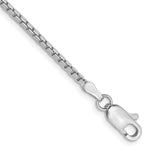 Load image into Gallery viewer, 14k White Gold 1.9mm Box Chain  length: 7 inches
