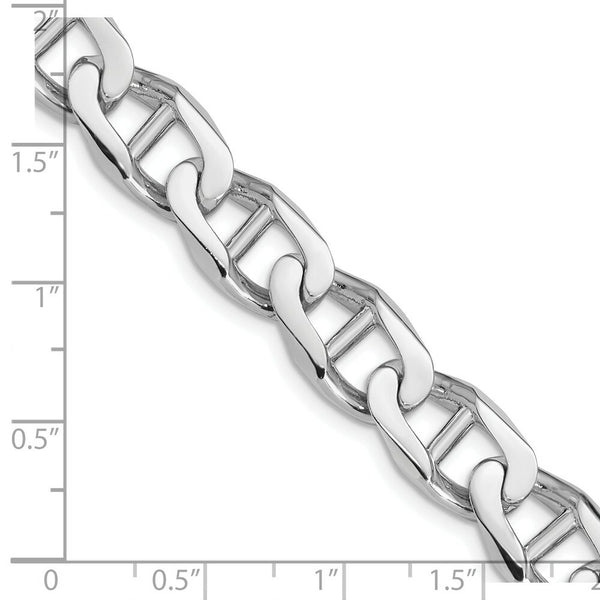 14K White Gold 11mm Anchor Link Chain Necklace  Length 20'' inches