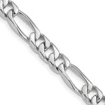 Load image into Gallery viewer, 14K White Gold 7mm Hand-Polished Figaro Link Chain Necklace  Length 9'' inches
