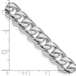 Load image into Gallery viewer, 14K White Gold 9mm Hand-polished Curb Link Necklace  Length 20'' inches
