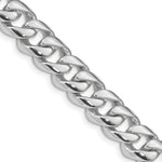 Load image into Gallery viewer, 14K White Gold 9mm Hand-Polished Curb Link Chain Bracelet  Length 9'' inches
