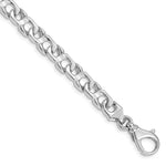 Load image into Gallery viewer, 14K White Gold 8mm Fancy Link Bracelet  Length 8'' inches
