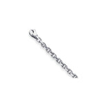 Load image into Gallery viewer, 14K White Gold 4.5mm Fancy Link Chain Bracelet  Length 8'' inches
