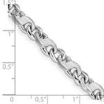Load image into Gallery viewer, 14K White Gold 6.2mm Polished Link Chain Necklace  Length 18'' inches
