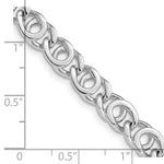 Load image into Gallery viewer, 14K White Gold 6.85mm Polished Fancy Link Chain Necklace  Length 20'' inches
