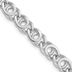 Load image into Gallery viewer, 14K White Gold 6.85mm Polished Fancy Link Bracelet  Length 8'' inches
