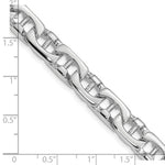 Load image into Gallery viewer, 14K White Gold 8.4mm Satin &amp; Polished Fancy Link Chain Necklace  Length 20'' inches
